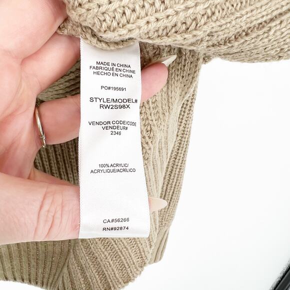 NWT Splendid Oversized Turtleneck Sweater S Tan - Picture 6 of 7